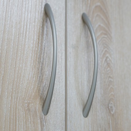 Elsa Wardrobe 2 Doors Oak MDF with hanger