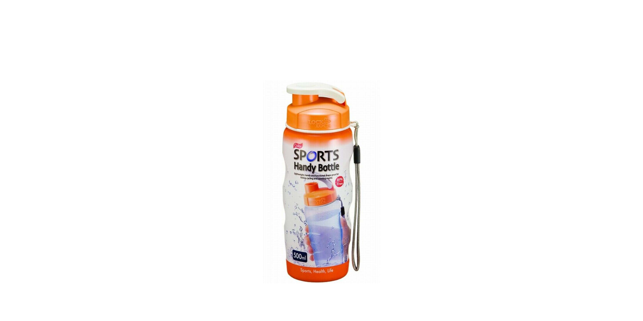 Lock & Lock HC325O HPP727R 500ml Orange Color Sports Handy Bottle "O"
