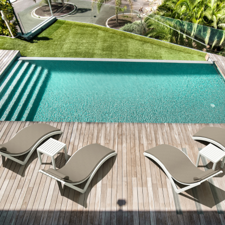 Siesta Slim Sunlounger Cushion Light Brown Ref 144