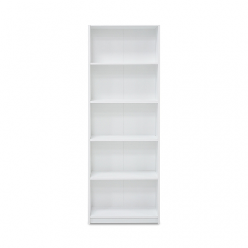 Madera Bookshelf 5 Tiers White Madera Bookshelf 5 Tiers White