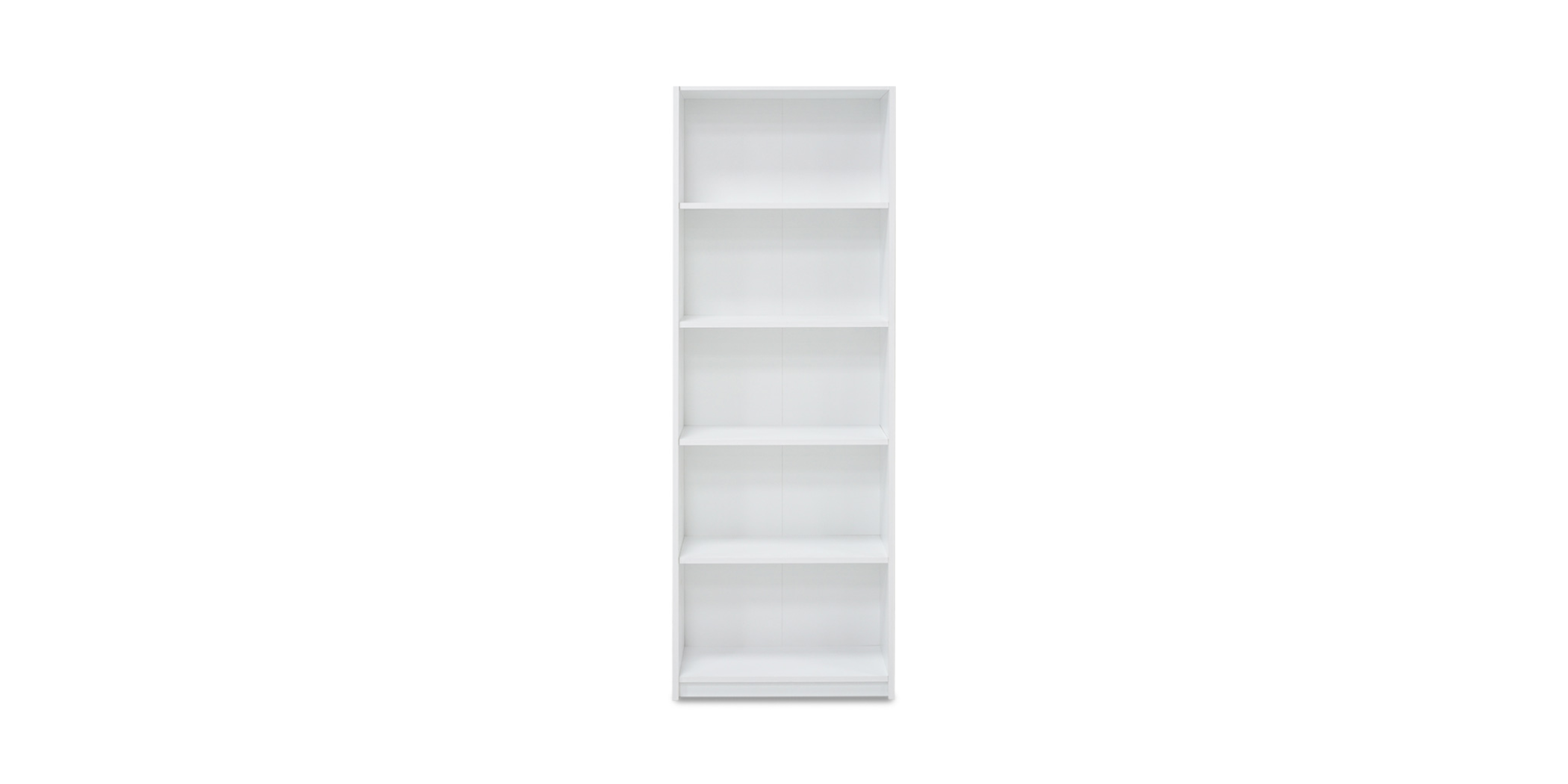 Madera Bookshelf 5 Tiers White