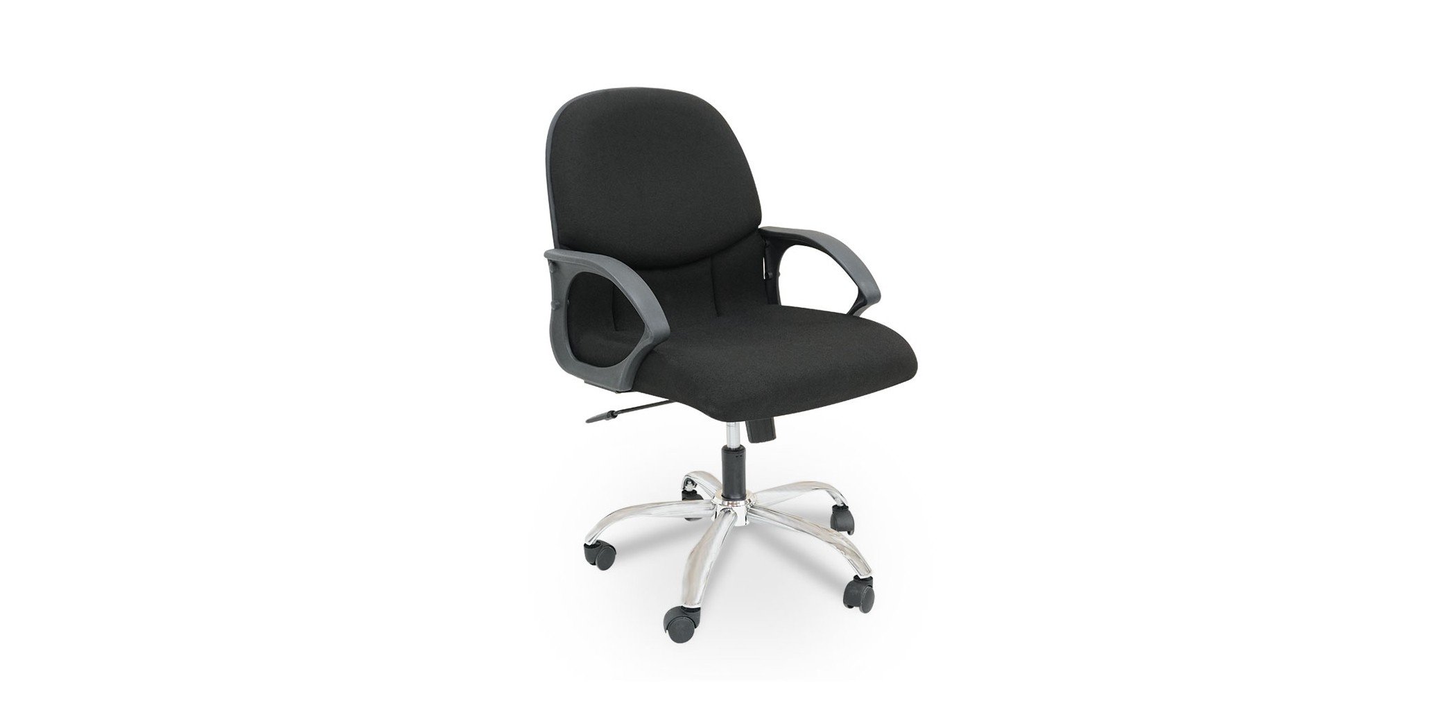 Stema Low Back Chair Black Fabric