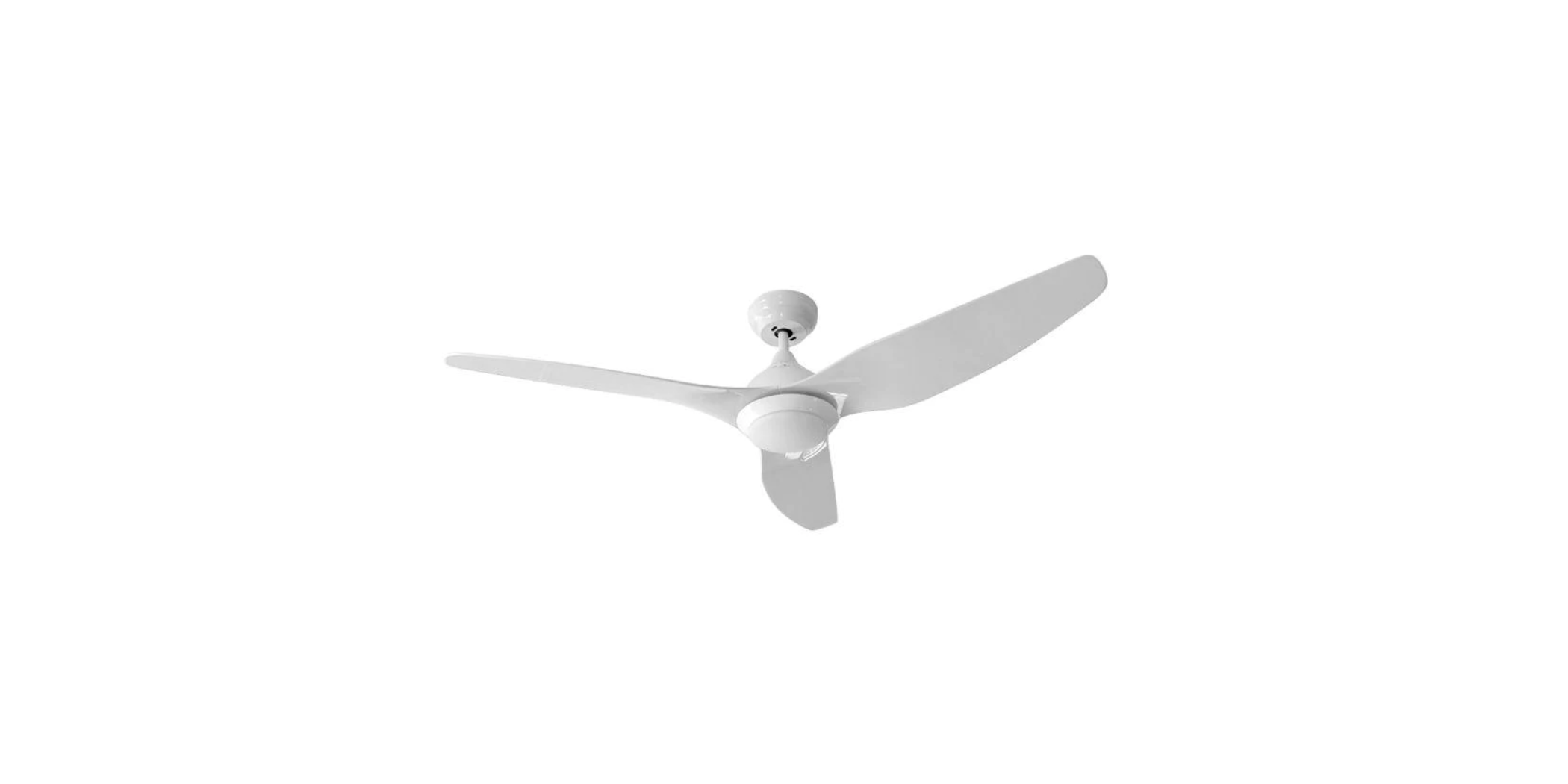 D'Fan by Mistral 510-L-WH 50" White Ceiling Fan With LED Light & Remote Control