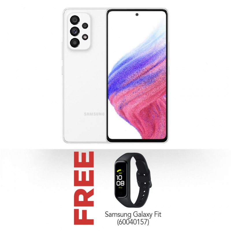 Samsung Galaxy A53 White & Free Samsung Galaxy Fit 2