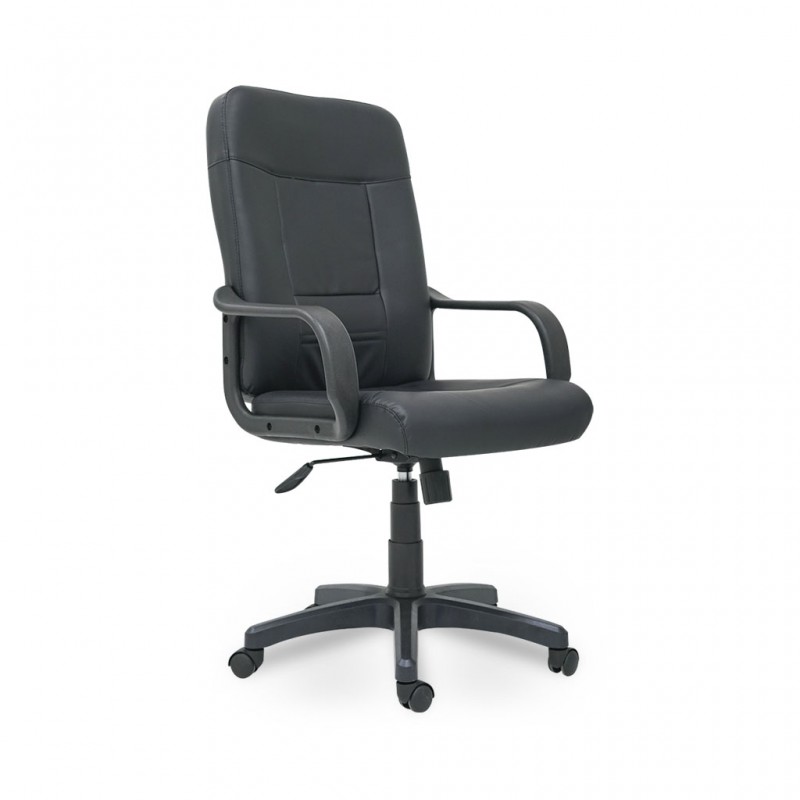 Laska Mid Back Office Chair Black With Armrest