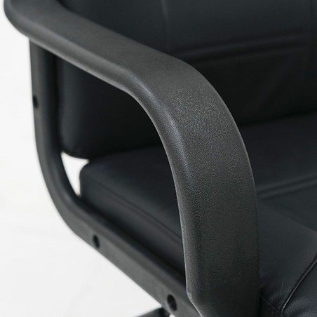 Laska Mid Back Office Chair Black With Armrest