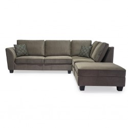 Bella Sofa Corner + Ottoman Brown Col Fabrics Bella Sofa Corner + Ottoman Brown Col Fabrics