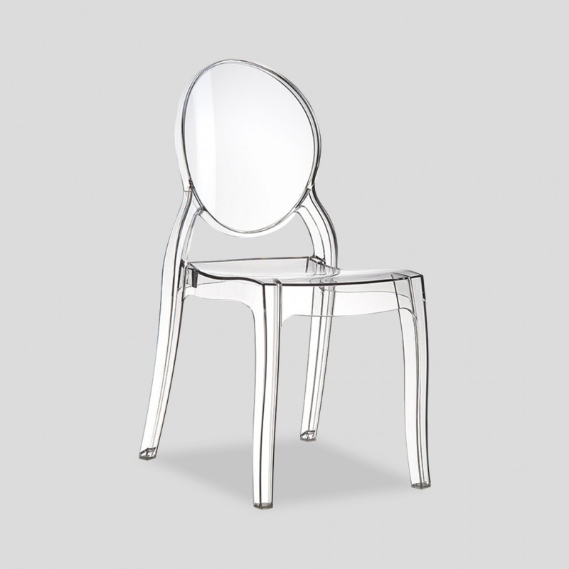 Siesta Elizabeth Chair Clear Transparent Ref 034