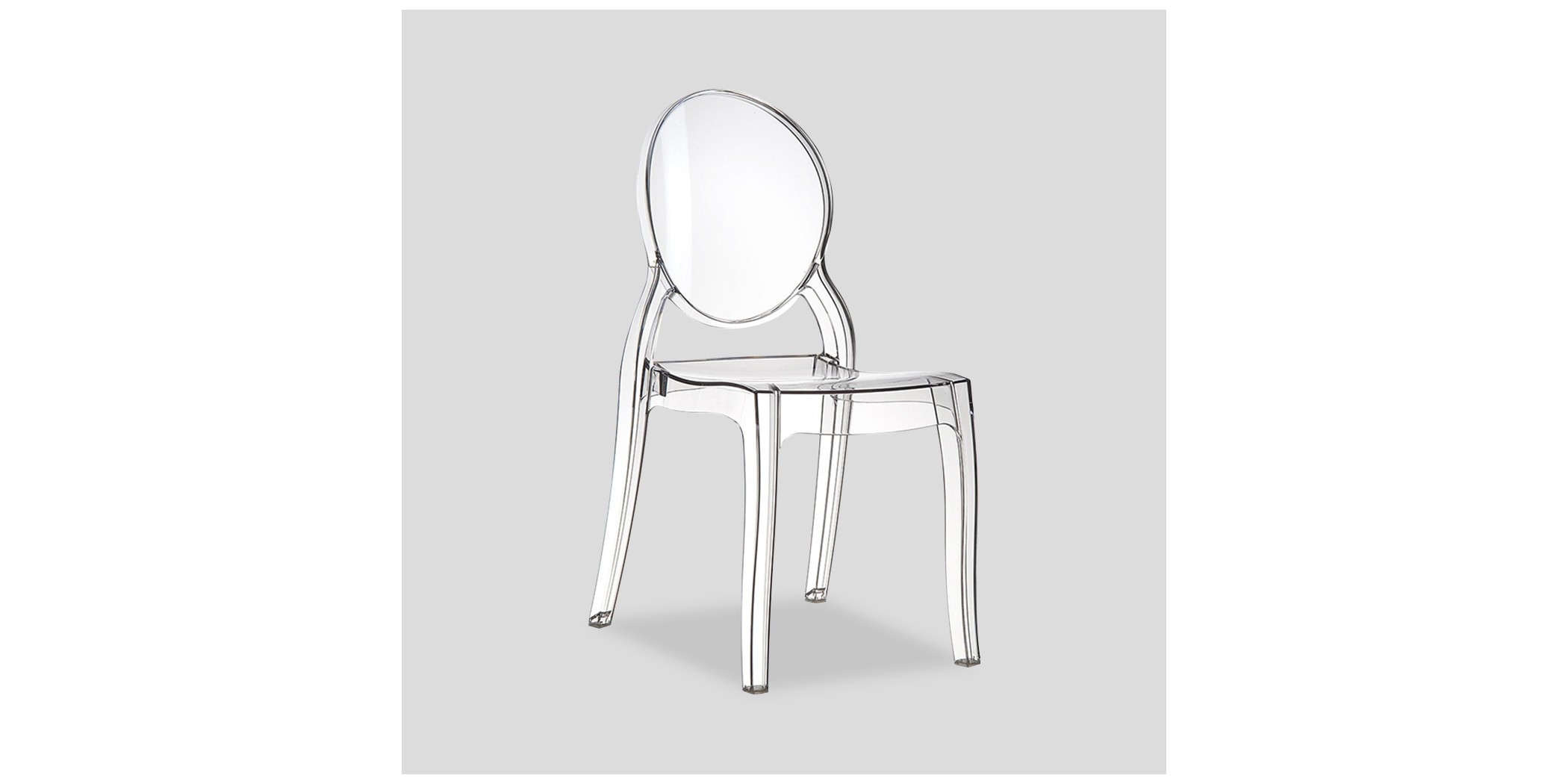 Siesta Elizabeth Chair Clear Transparent Ref 034