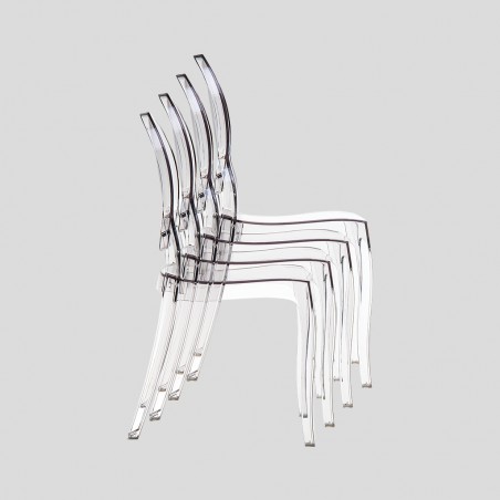 Siesta Elizabeth Chair Clear Transparent Ref 034