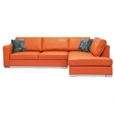 Delta Sofa Corner in Paprika Col Fabric