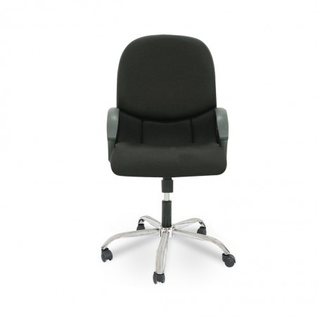 Stema Medium Back Chair Black Fabric