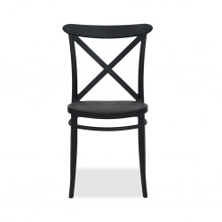 Siesta Cross Chair Black Ref 254