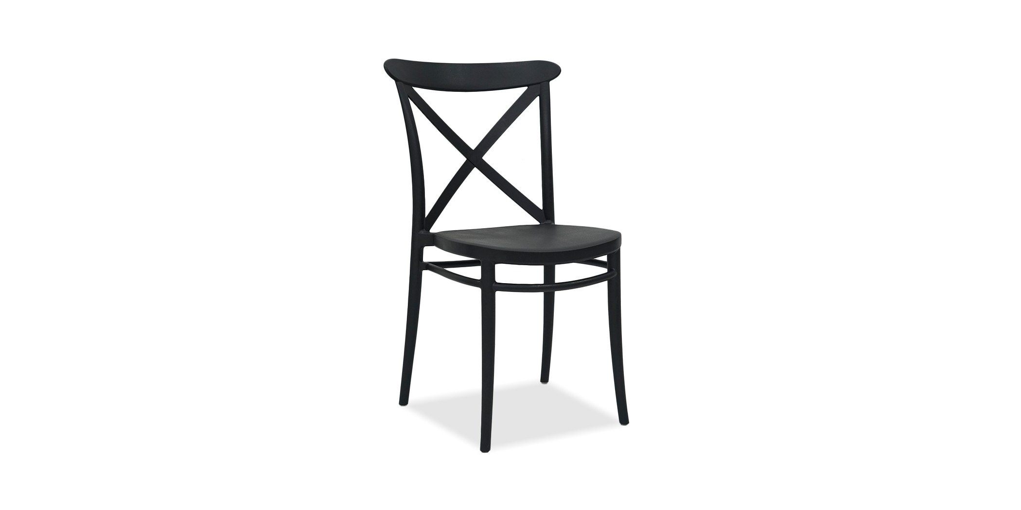 Siesta Cross Chair Black Ref 254