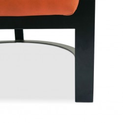 Tunis Armchair Leather Gel Paprika Colour Tunis Armchair Leather Gel Paprika Colour