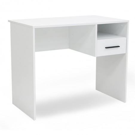 White Office Desk With 1 Drawer