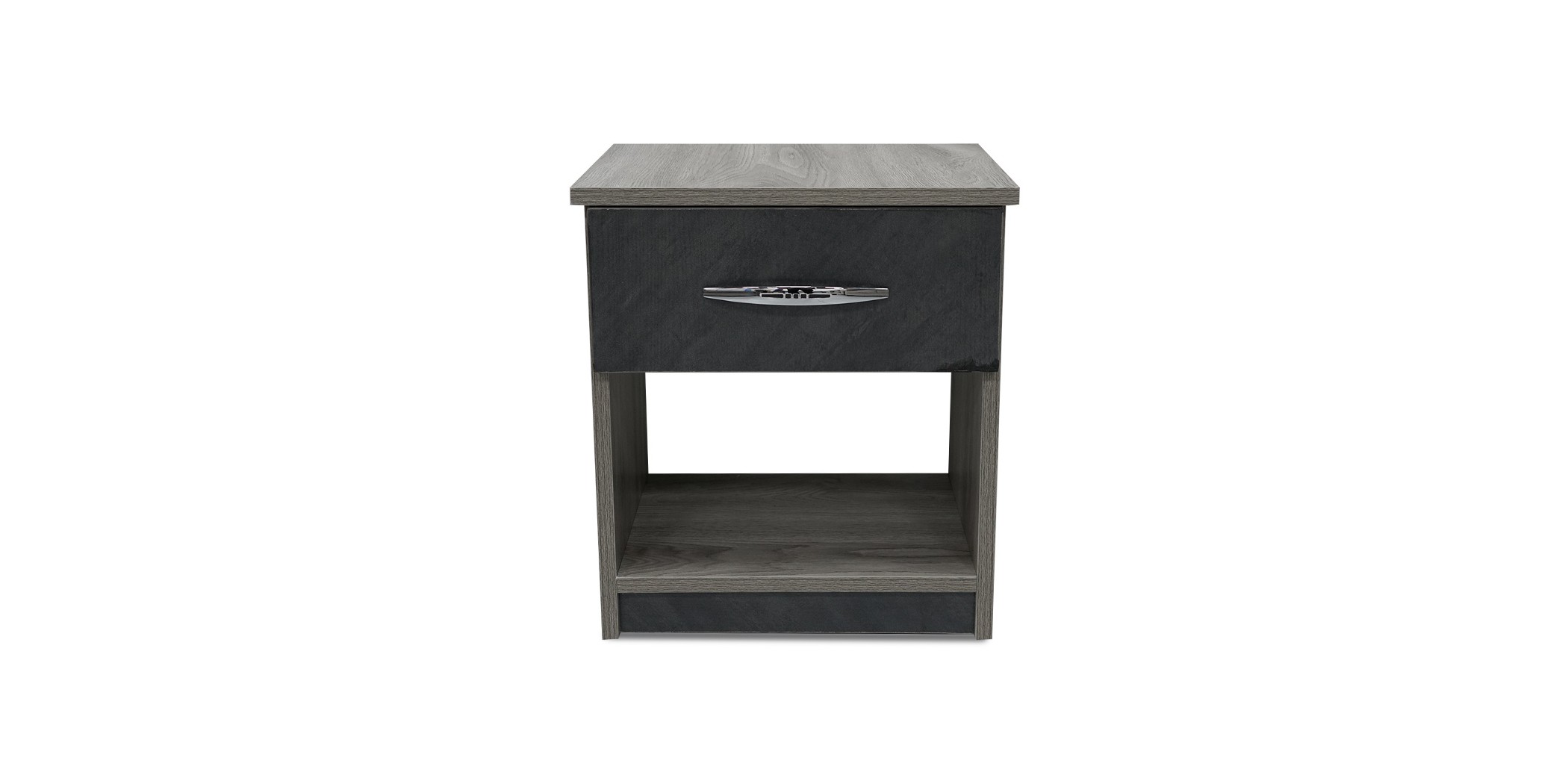 Kinzey Night Table Grey Mistral & Stone