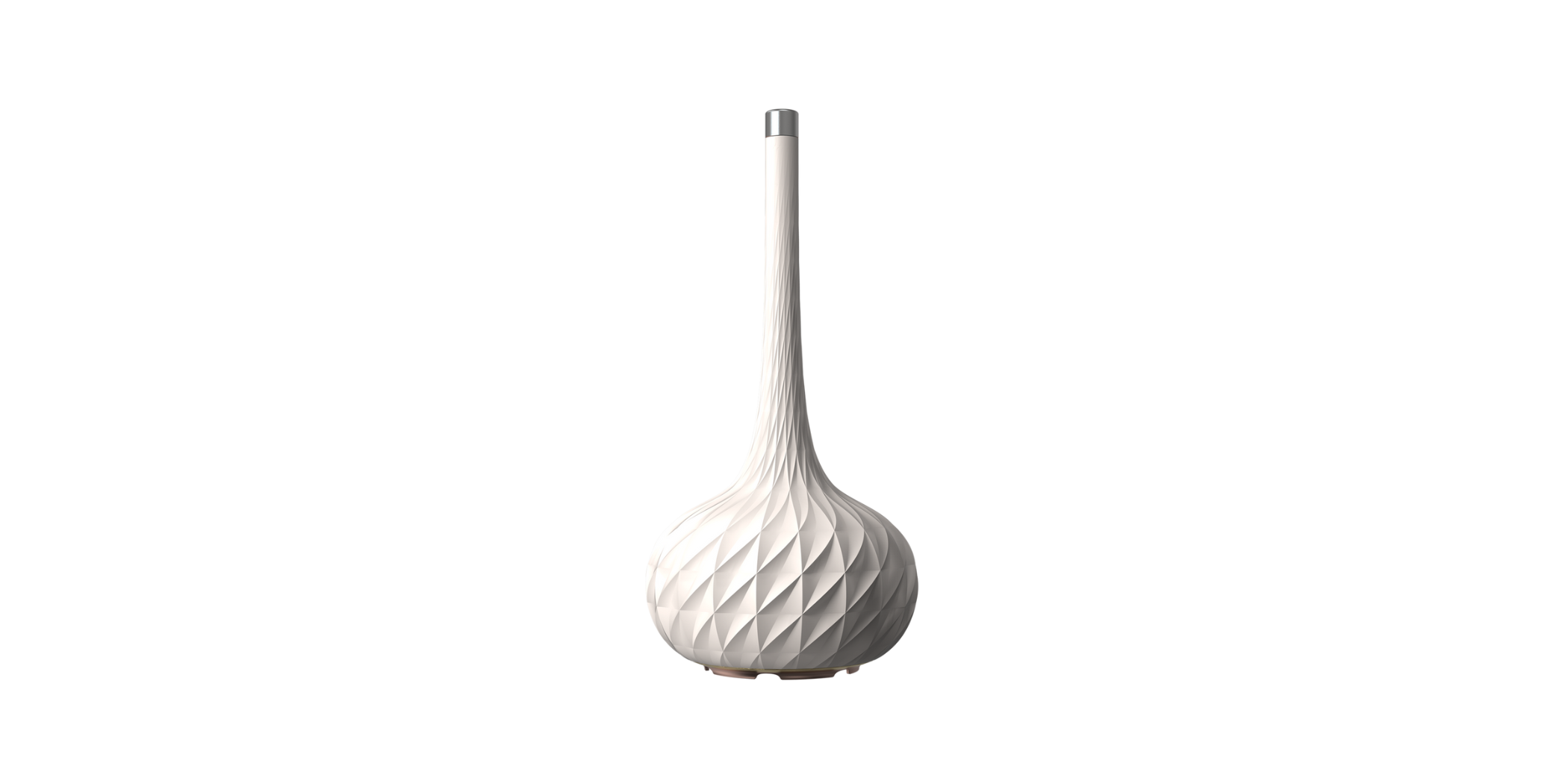 Homedics ARM-508WT Tall Vase Ultrasonic Cordless White Ceramic Diffuser 3YW