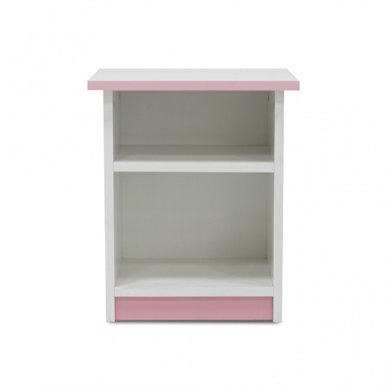 Alpha Night Table MDF White & Pink Alpha Night Table MDF White & Pink