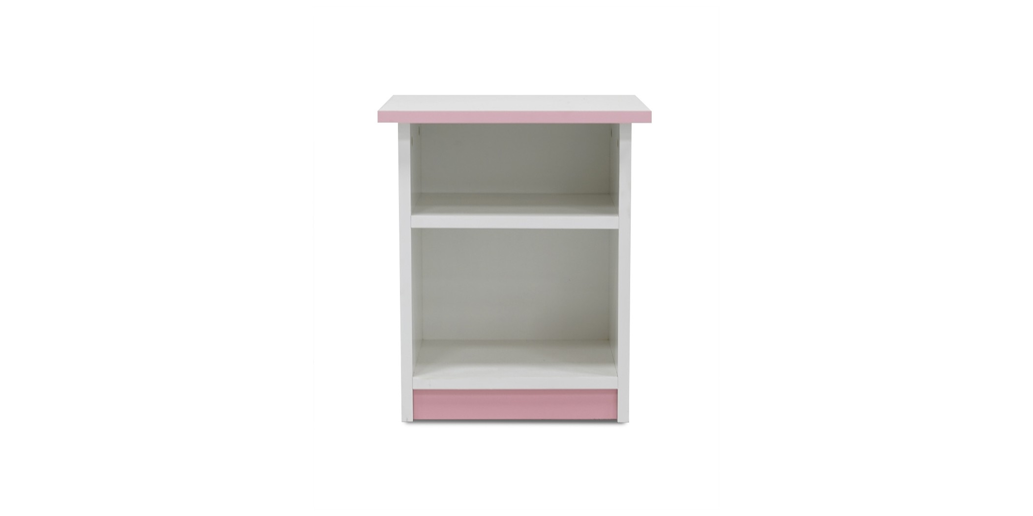 Alpha Night Table MDF White & Pink