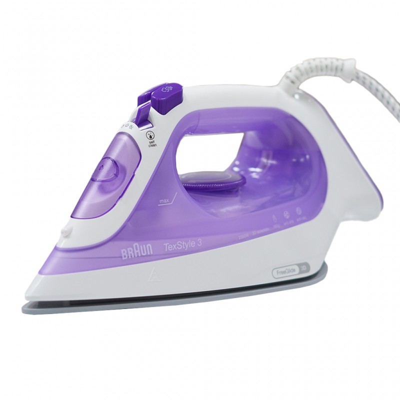 Braun 12730010-SI3042VI TexStyle 3 Violet Steam Iron Braun 12730010-SI3042VI TexStyle 3 Violet Steam Iron