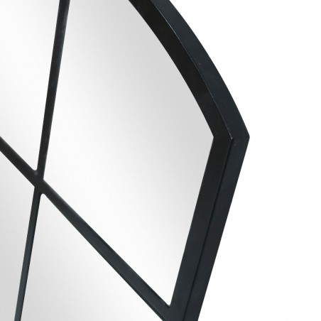 Wall Mirror Window W80xD2xH120 cm Metal - Black Finish JC-MN6207