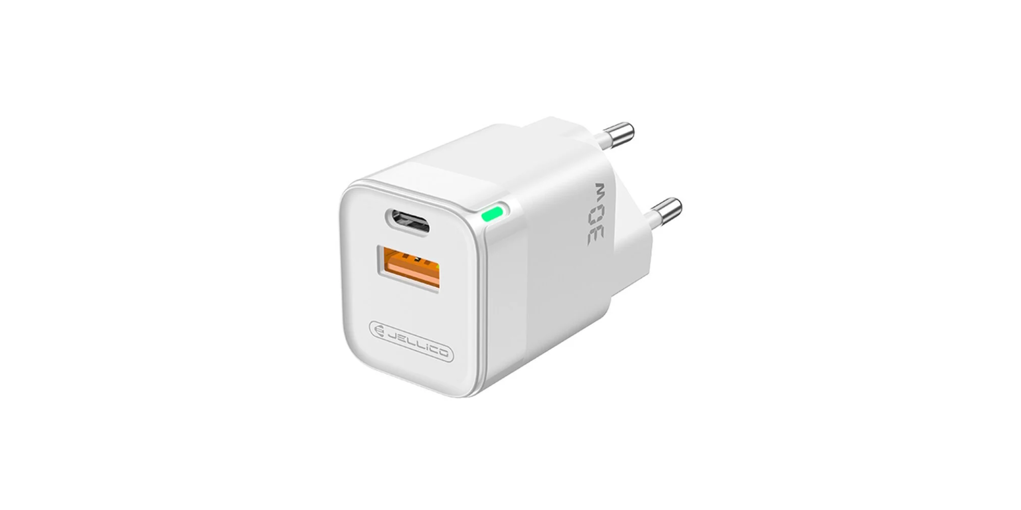 Jellico C44 QC+PD 30W EU pin home charger White