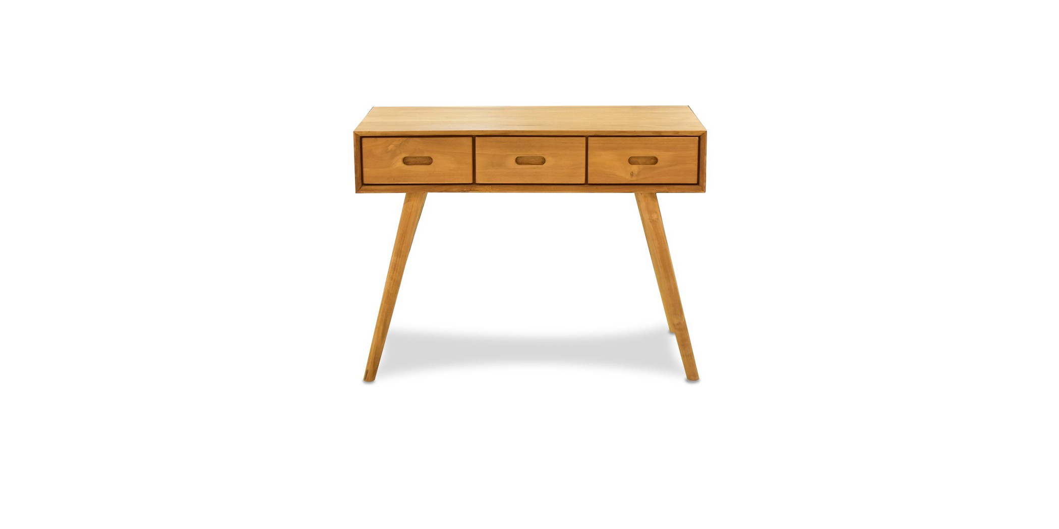 Ingrid Console Table With 3 Drawers In Teak