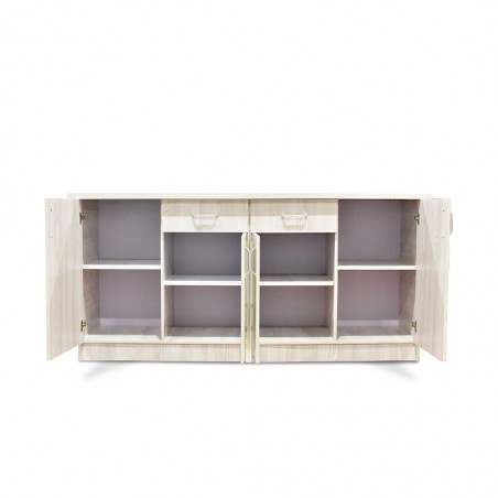 Flavi Sideboard 4 Doors MDF Grey
