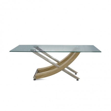 Sofia Coffee Table Metal/MDF & Glass Top
