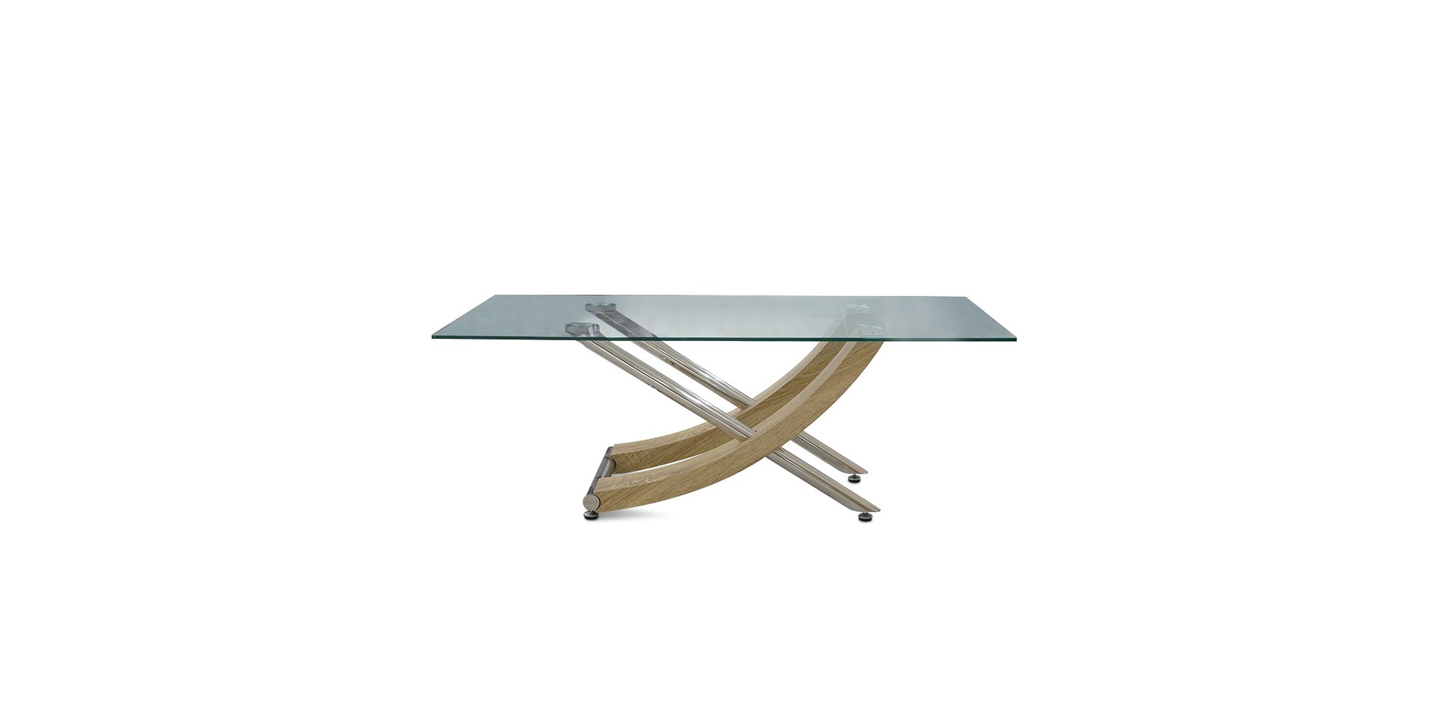 Sofia Coffee Table Metal/MDF & Glass Top