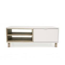 Menorca Coffee Table With 2 Tiers White Color