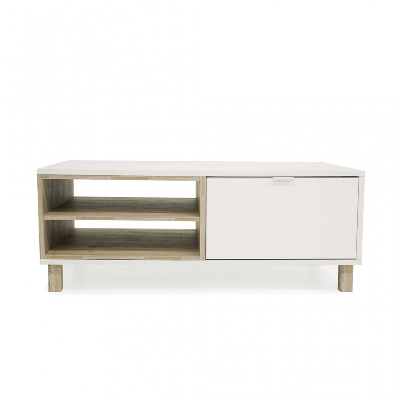 Menorca Coffee Table With 2 Tiers White Color Menorca Coffee Table With 2 Tiers White Color