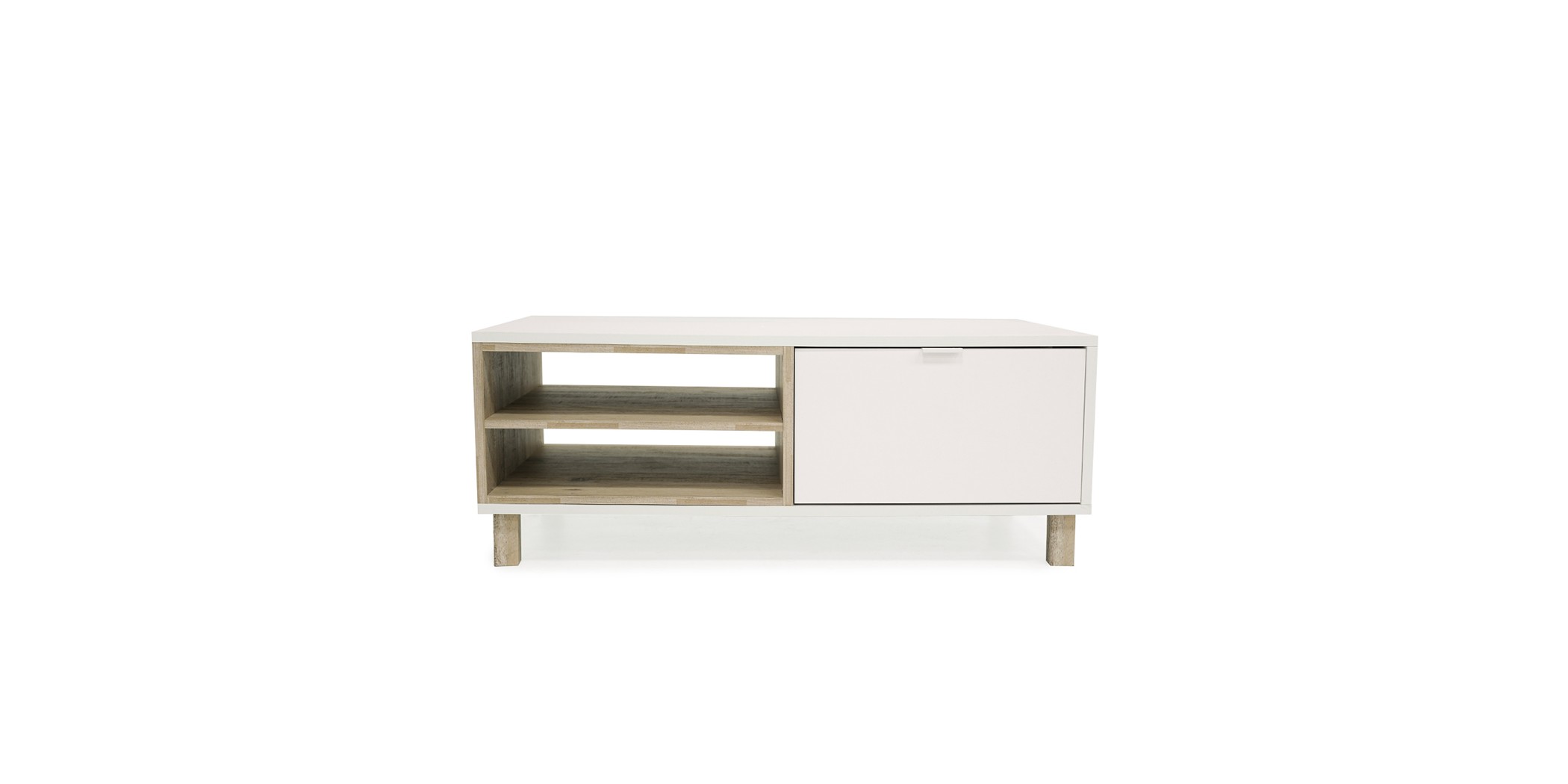 Menorca Coffee Table With 2 Tiers White Color