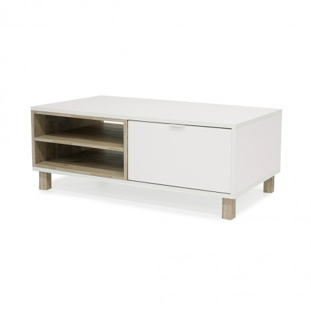 Menorca Coffee Table With 2 Tiers White Color