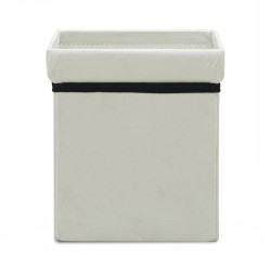 Foldable Storage Pouff grey