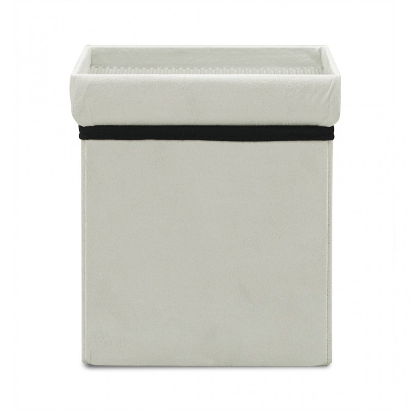 Foldable Storage Pouff grey