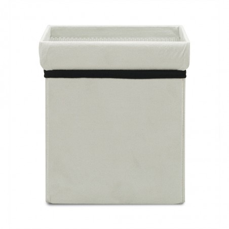 Foldable Storage Pouff grey