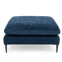 Tamarin Ottoman D.Blue Col Fabric