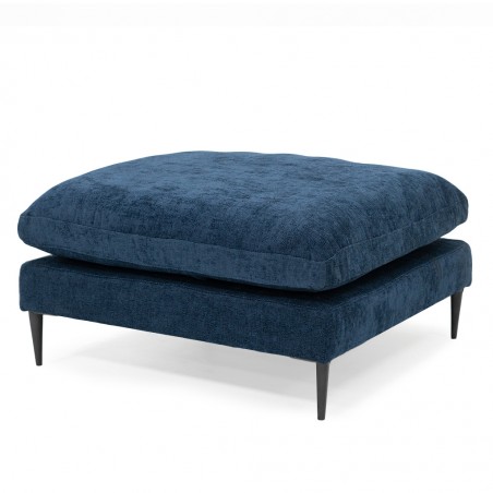 Tamarin Ottoman D.Blue Col Fabric