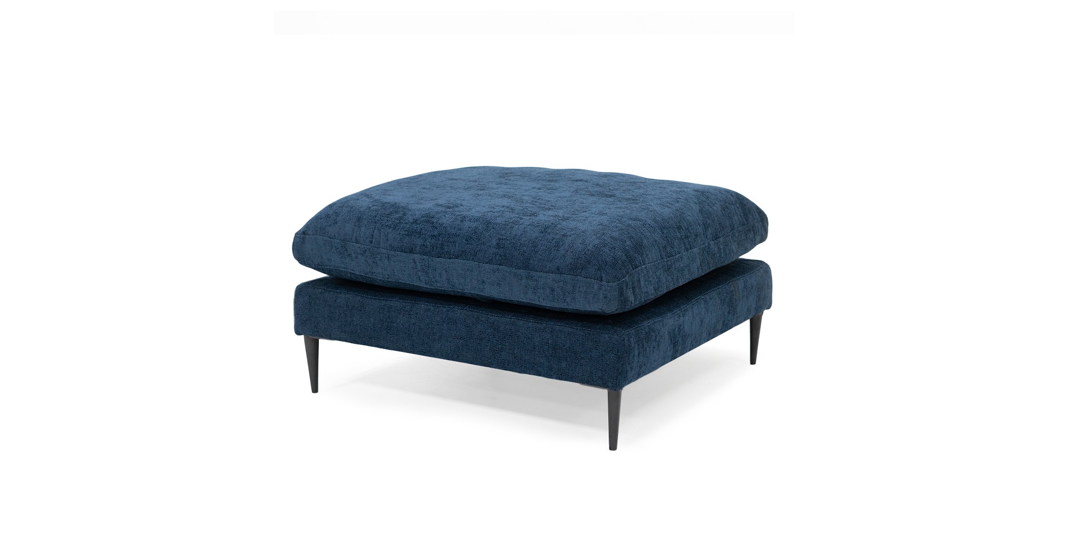 Tamarin Ottoman D.Blue Col Fabric