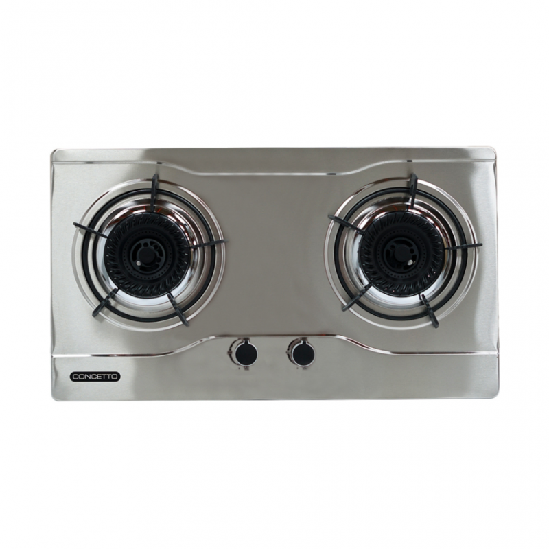 Concetto CG-22082 Built In S/Steel Double Burner Concetto CG-22082 Built In S/Steel Double Burner