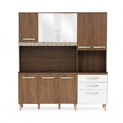 Kit Fit 180 cm Kitchen Unit Rustic Evora/Off White