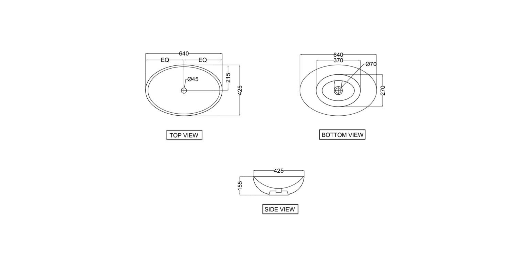 Jaquar JDR Table Top Basin White JDSWHT25901