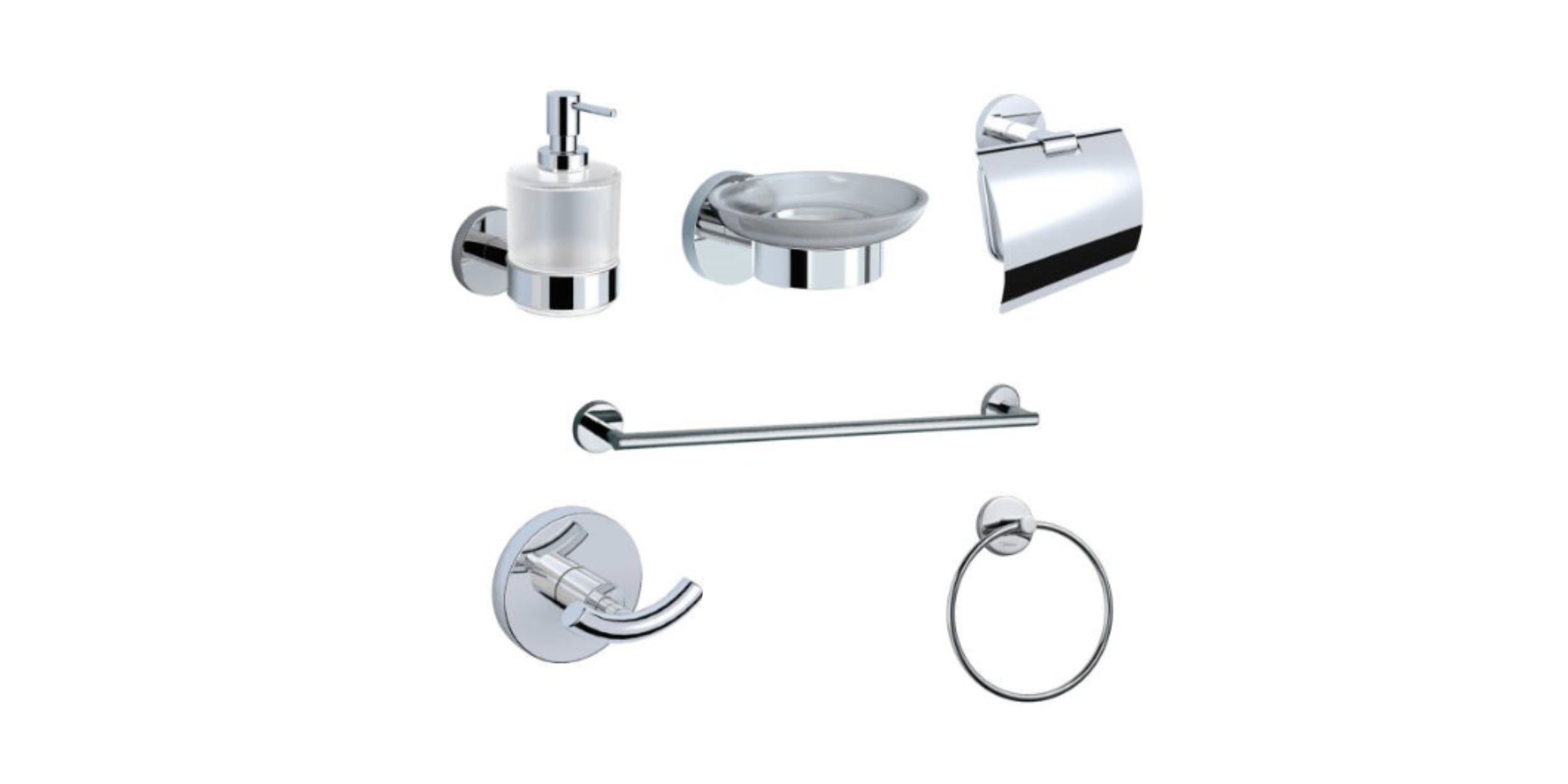 Jaquar Continental Combo Pack Of Accessories 6 Pcs - ACN-CHR-6PCCOP1
