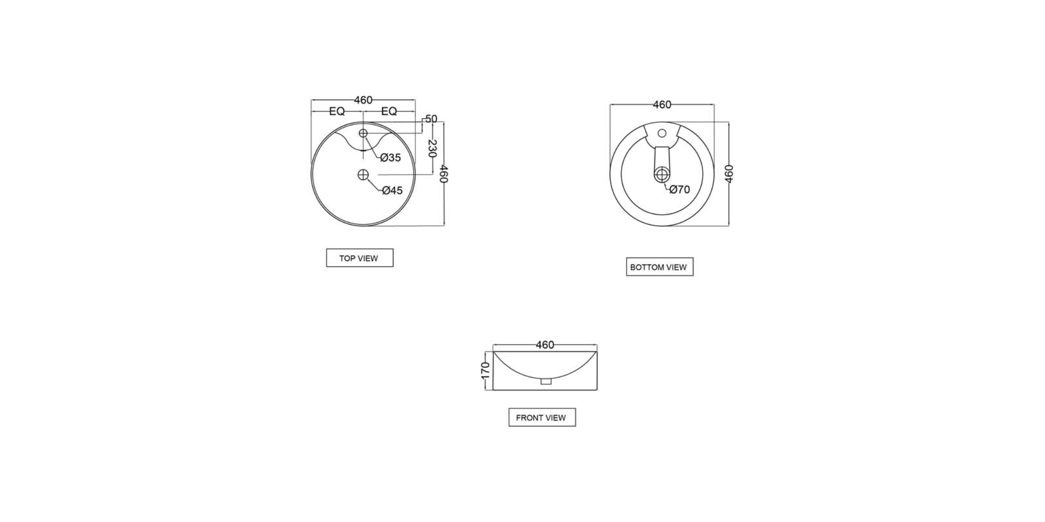 Jaquar JDR Table Top Basin White JDS-WHT-25935