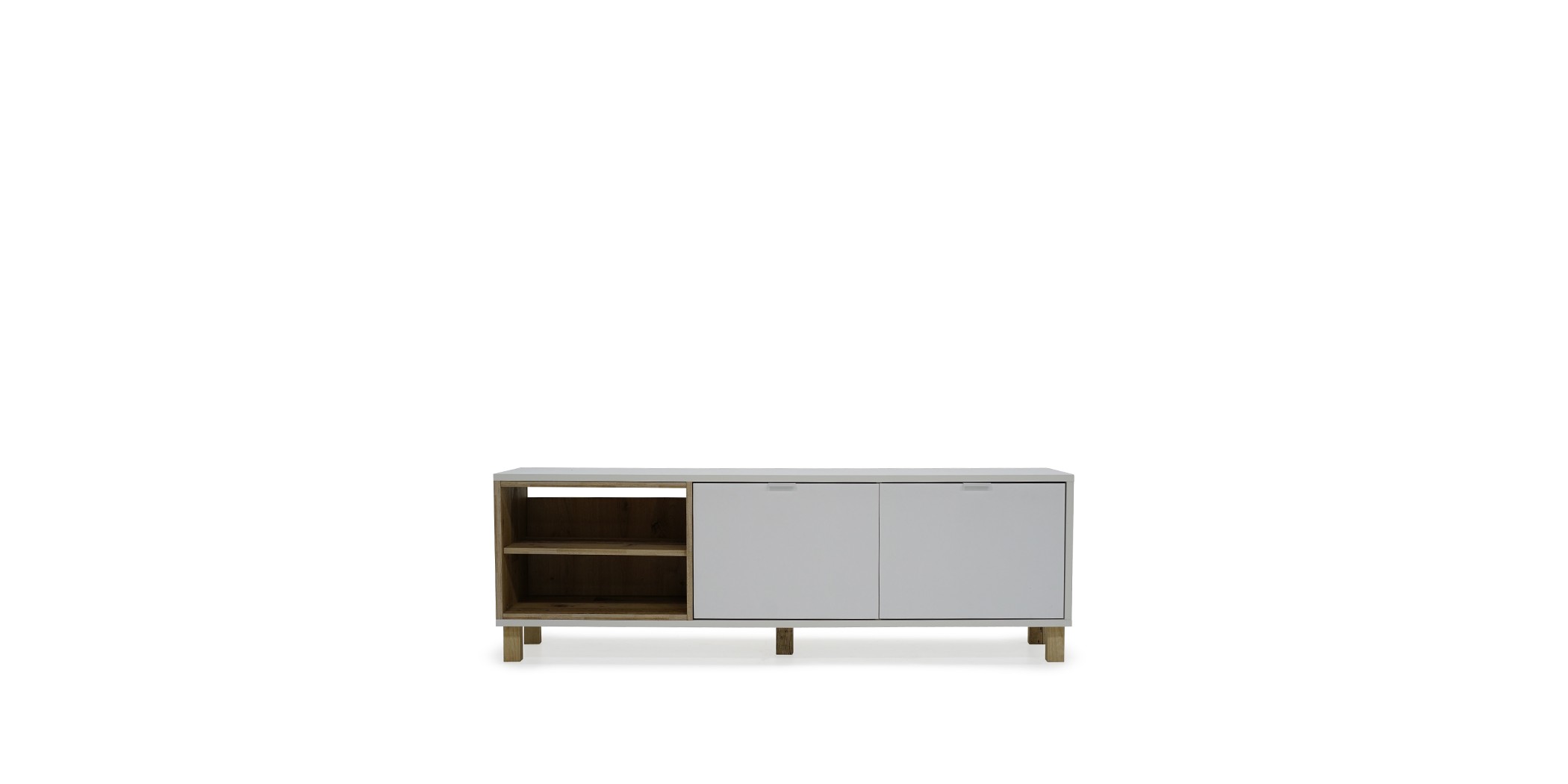 Menorca Low TV Cabinet White Color 003028