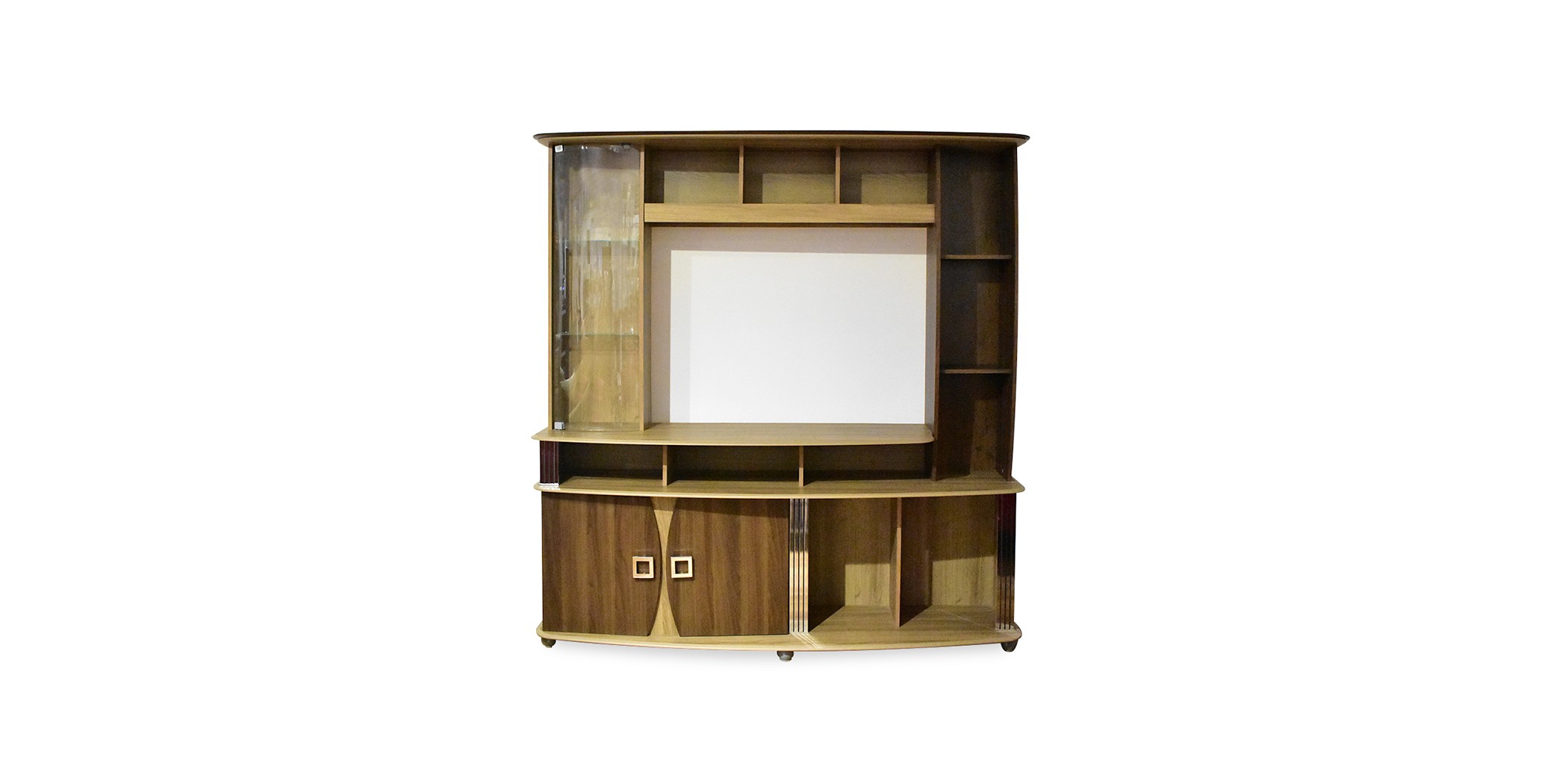 Roma High TV Cabinet Teak Particle Board