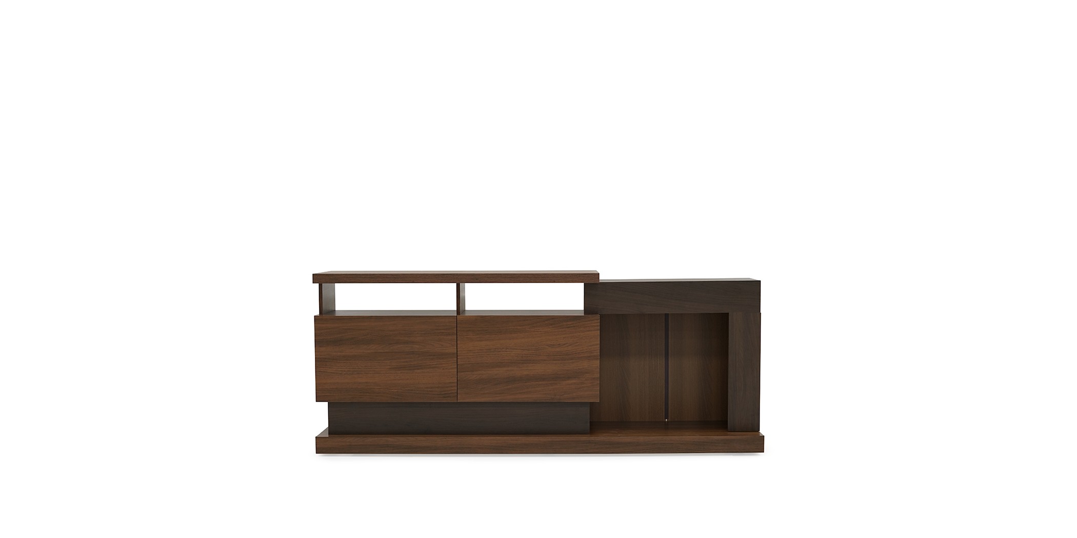 Fusion Low TV Cabinet Nogal/Walnut