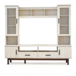 Romeo High TV Cabinet PB White Wash